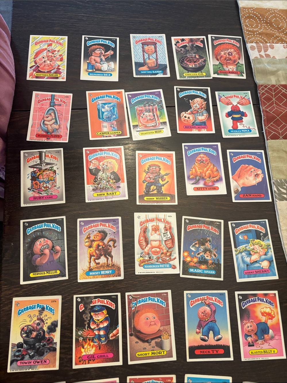 Garbage Pail Kids Collectible Trading Cards - Assorted Colors - 62 cards